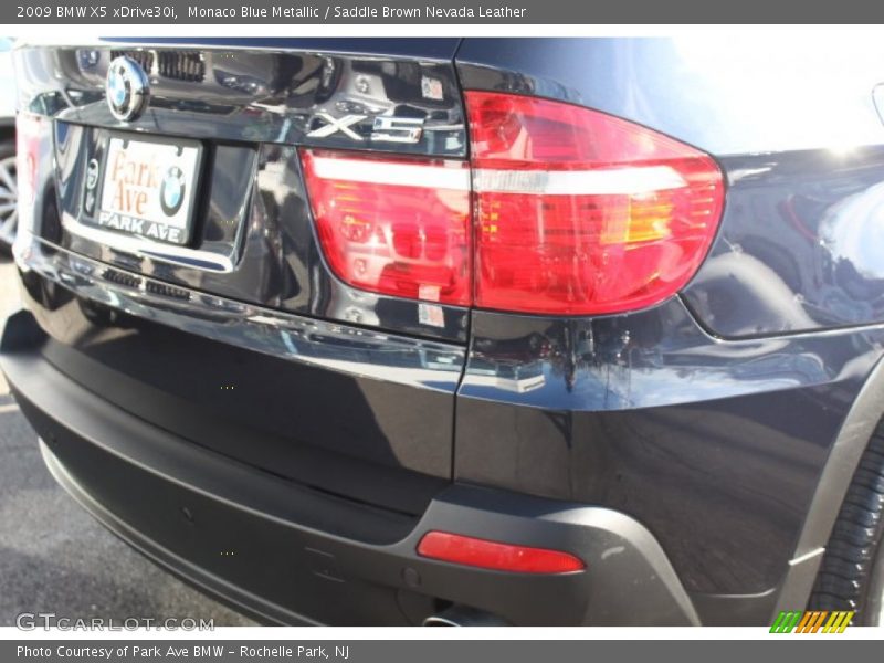 Monaco Blue Metallic / Saddle Brown Nevada Leather 2009 BMW X5 xDrive30i