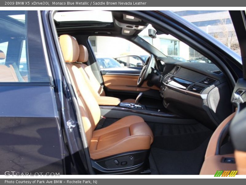 Monaco Blue Metallic / Saddle Brown Nevada Leather 2009 BMW X5 xDrive30i