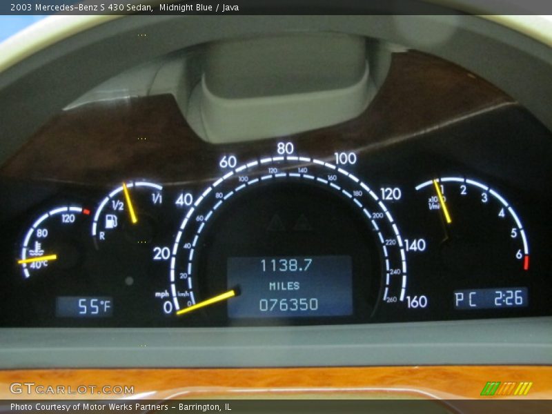 Midnight Blue / Java 2003 Mercedes-Benz S 430 Sedan