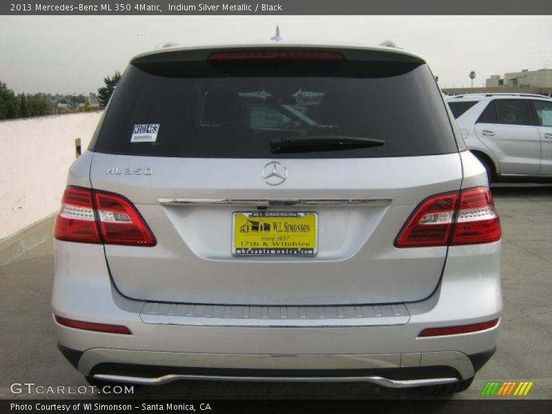 Iridium Silver Metallic / Black 2013 Mercedes-Benz ML 350 4Matic