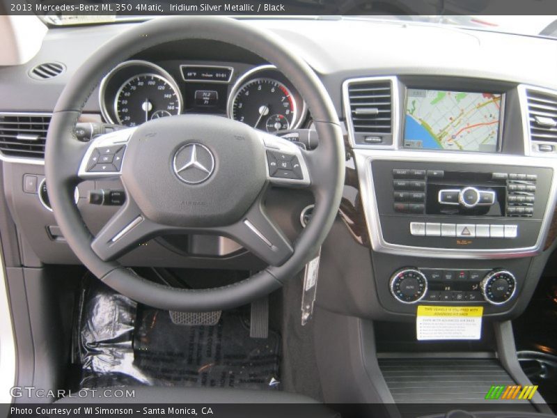 Iridium Silver Metallic / Black 2013 Mercedes-Benz ML 350 4Matic