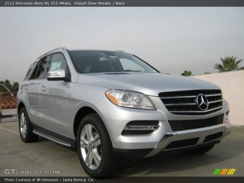 Iridium Silver Metallic / Black 2013 Mercedes-Benz ML 350 4Matic