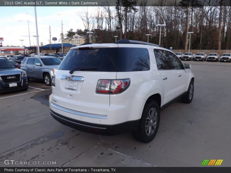 Summit White / Dark Cashmere 2013 GMC Acadia SLT