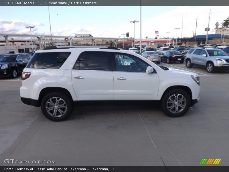 Summit White / Dark Cashmere 2013 GMC Acadia SLT