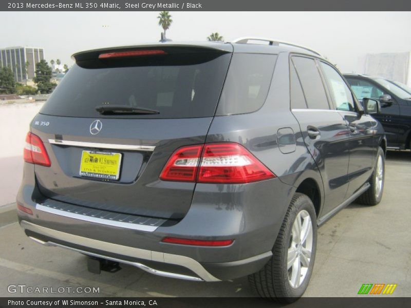 Steel Grey Metallic / Black 2013 Mercedes-Benz ML 350 4Matic