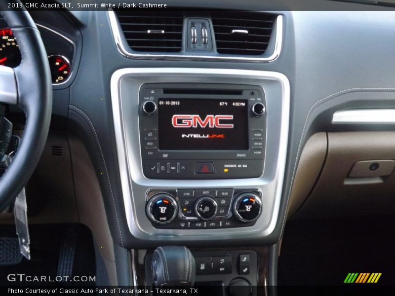 Summit White / Dark Cashmere 2013 GMC Acadia SLT