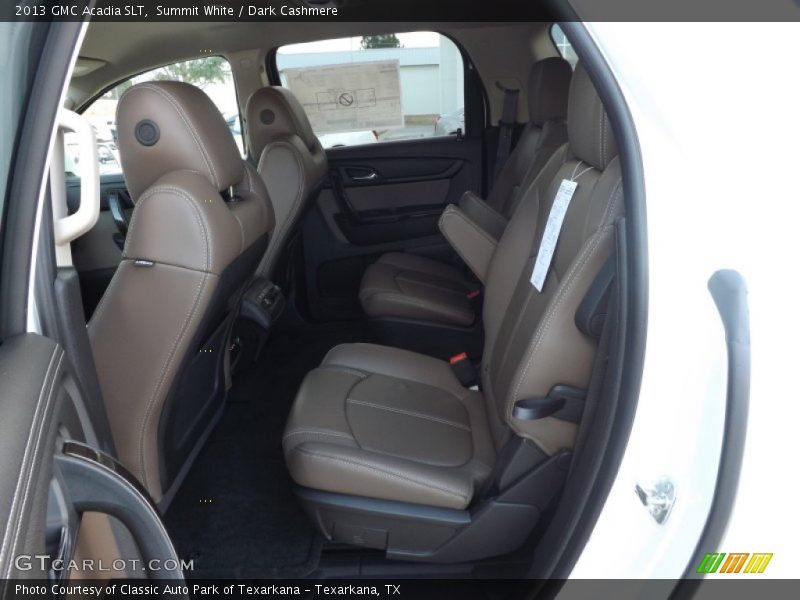 Summit White / Dark Cashmere 2013 GMC Acadia SLT