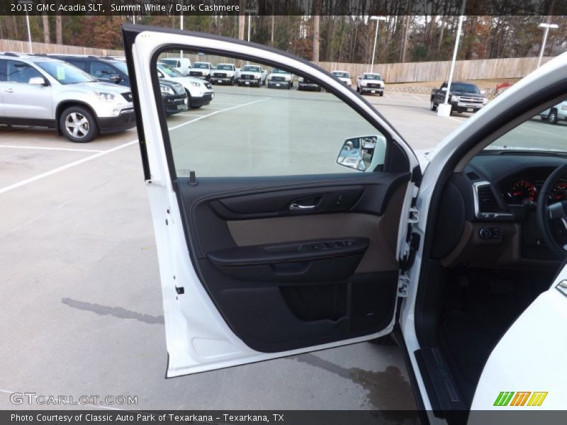Summit White / Dark Cashmere 2013 GMC Acadia SLT