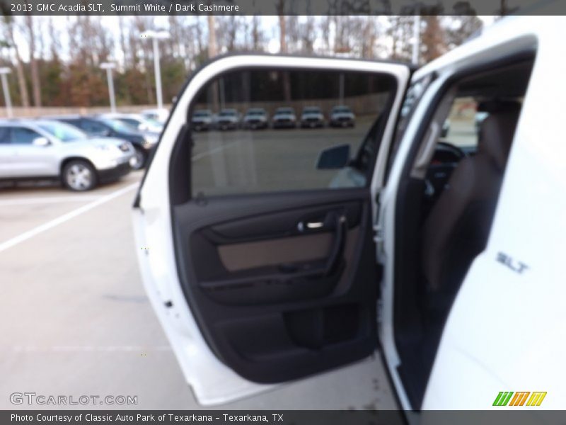 Summit White / Dark Cashmere 2013 GMC Acadia SLT