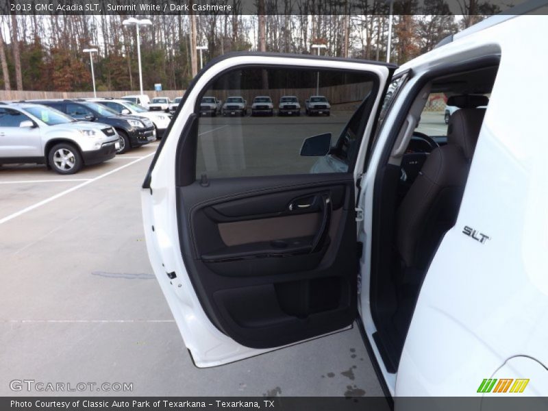 Summit White / Dark Cashmere 2013 GMC Acadia SLT