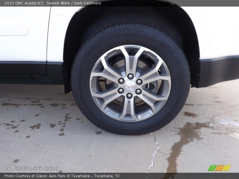 Summit White / Dark Cashmere 2013 GMC Acadia SLT