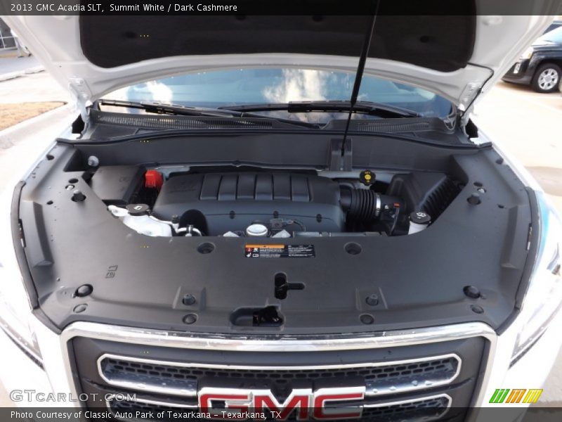 Summit White / Dark Cashmere 2013 GMC Acadia SLT