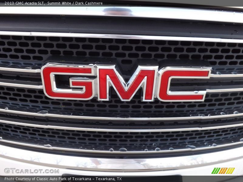Summit White / Dark Cashmere 2013 GMC Acadia SLT