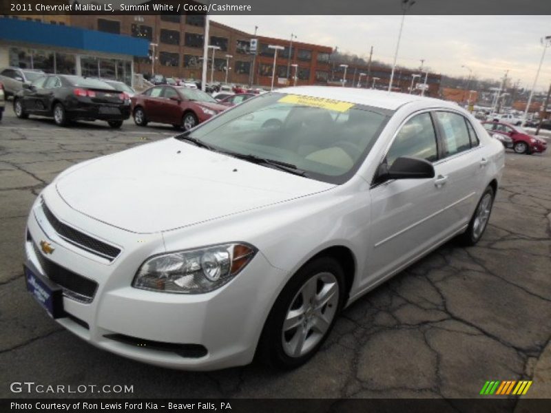 Summit White / Cocoa/Cashmere 2011 Chevrolet Malibu LS
