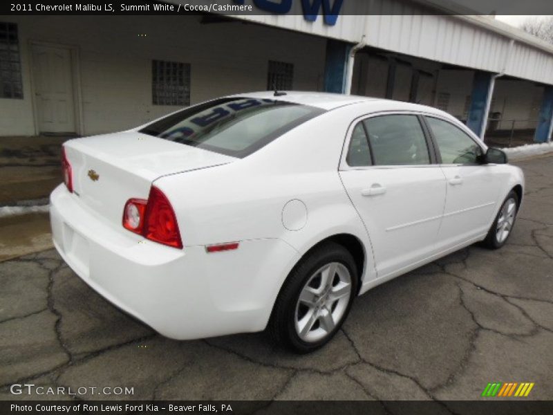 Summit White / Cocoa/Cashmere 2011 Chevrolet Malibu LS