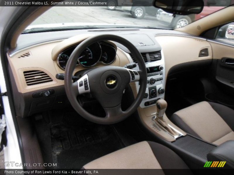 Summit White / Cocoa/Cashmere 2011 Chevrolet Malibu LS