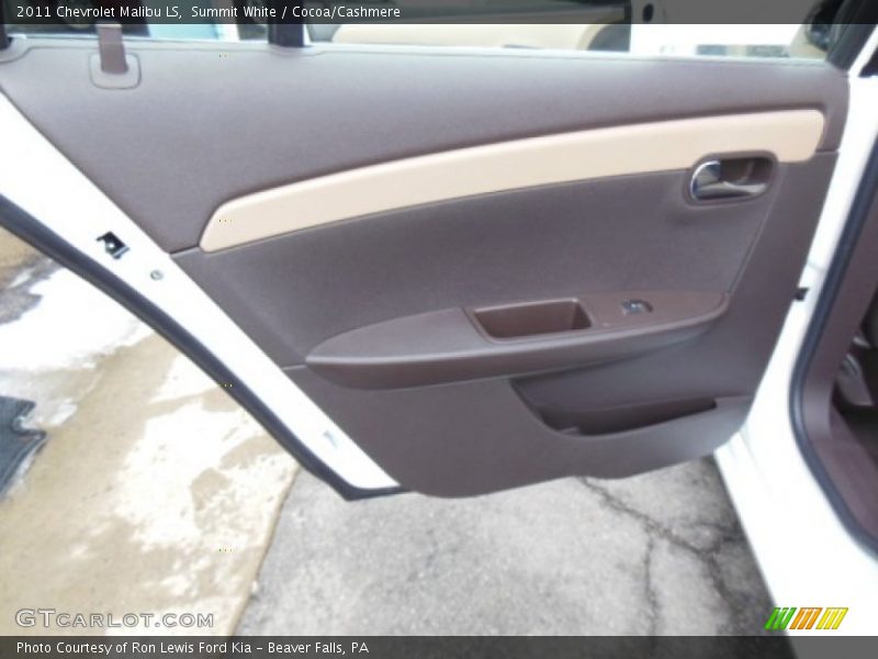 Summit White / Cocoa/Cashmere 2011 Chevrolet Malibu LS