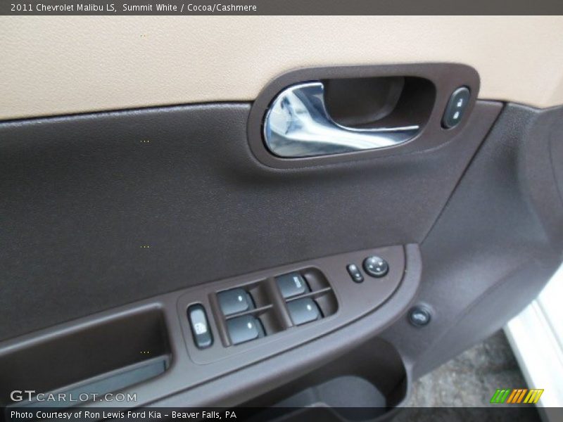 Summit White / Cocoa/Cashmere 2011 Chevrolet Malibu LS