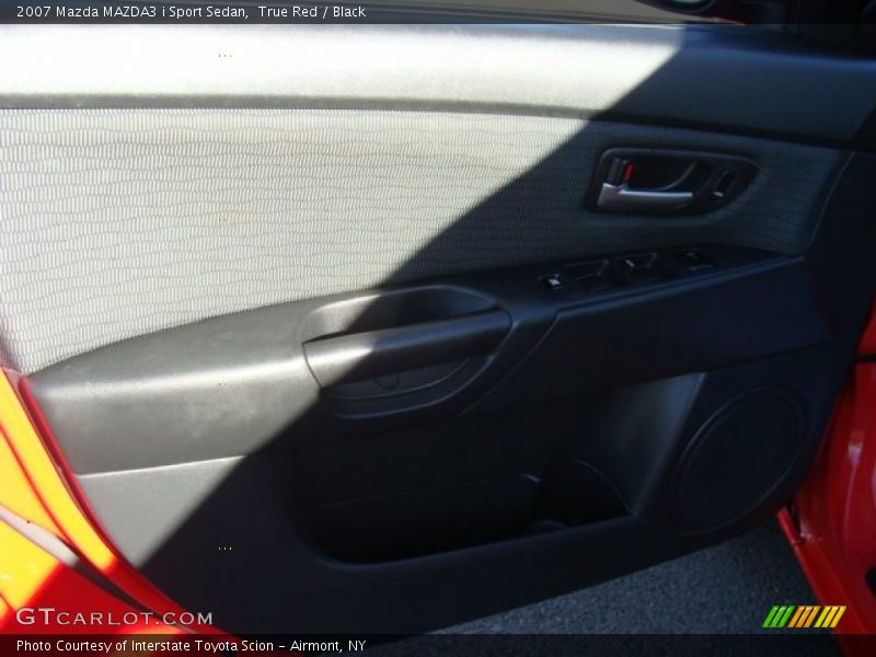 True Red / Black 2007 Mazda MAZDA3 i Sport Sedan