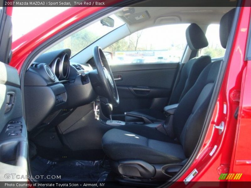 True Red / Black 2007 Mazda MAZDA3 i Sport Sedan