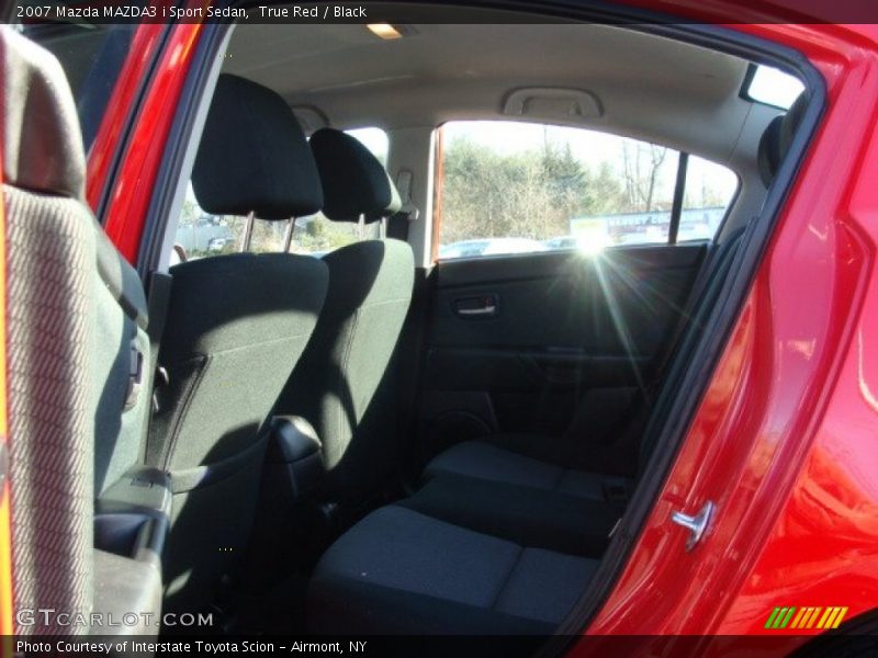 True Red / Black 2007 Mazda MAZDA3 i Sport Sedan