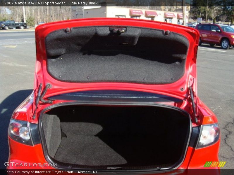 True Red / Black 2007 Mazda MAZDA3 i Sport Sedan