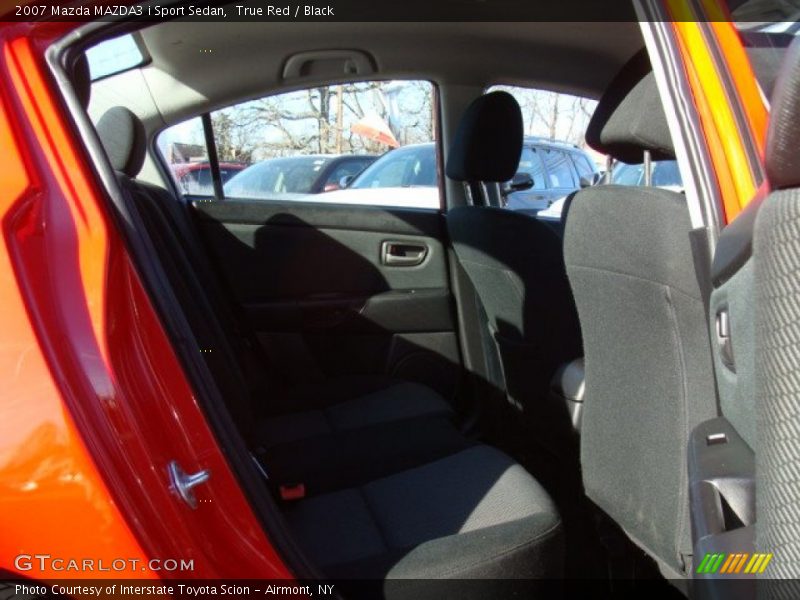 True Red / Black 2007 Mazda MAZDA3 i Sport Sedan