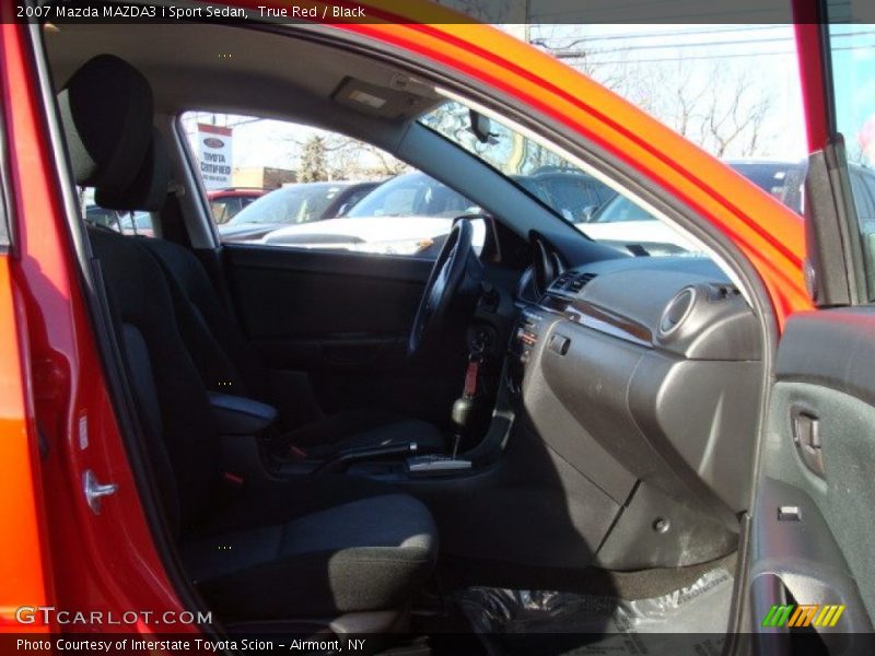 True Red / Black 2007 Mazda MAZDA3 i Sport Sedan