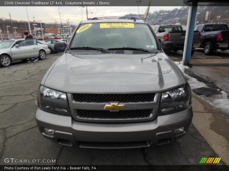 Graystone Metallic / Ebony 2008 Chevrolet TrailBlazer LT 4x4