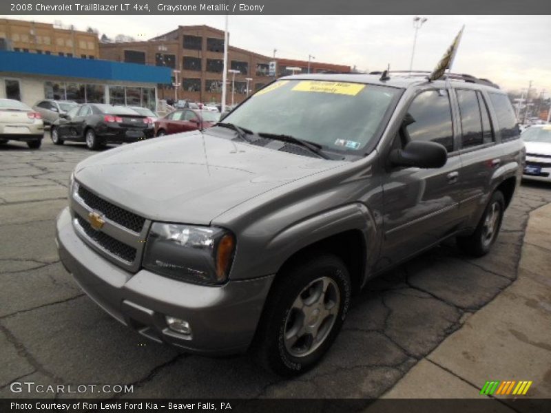 Graystone Metallic / Ebony 2008 Chevrolet TrailBlazer LT 4x4