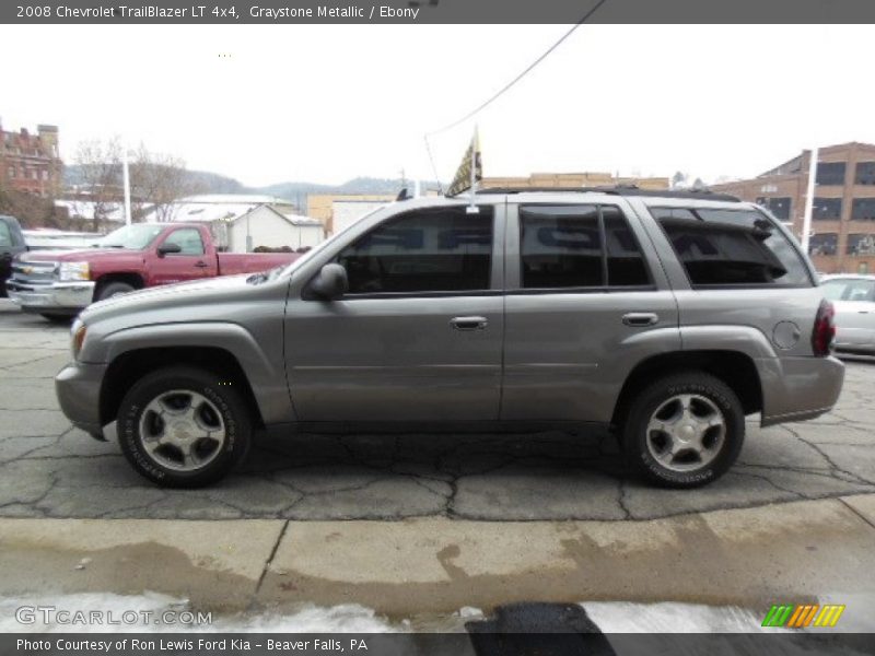 Graystone Metallic / Ebony 2008 Chevrolet TrailBlazer LT 4x4