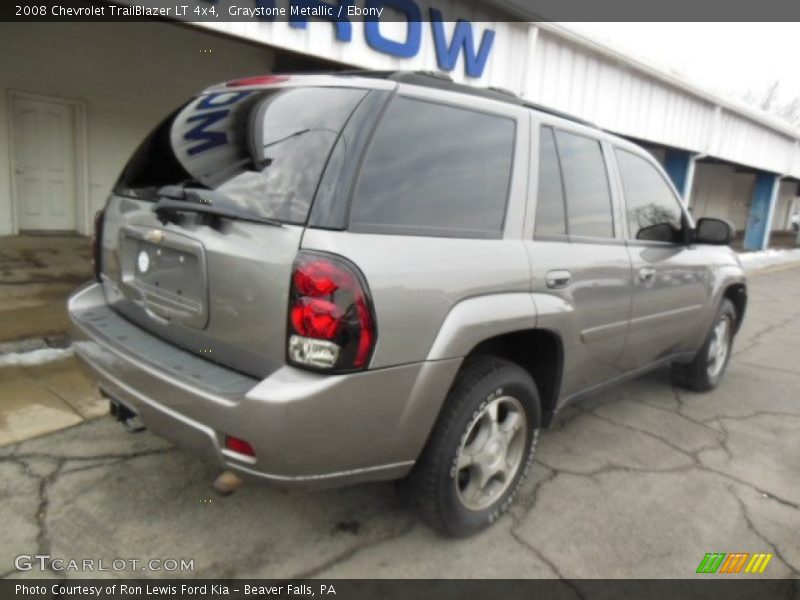 Graystone Metallic / Ebony 2008 Chevrolet TrailBlazer LT 4x4