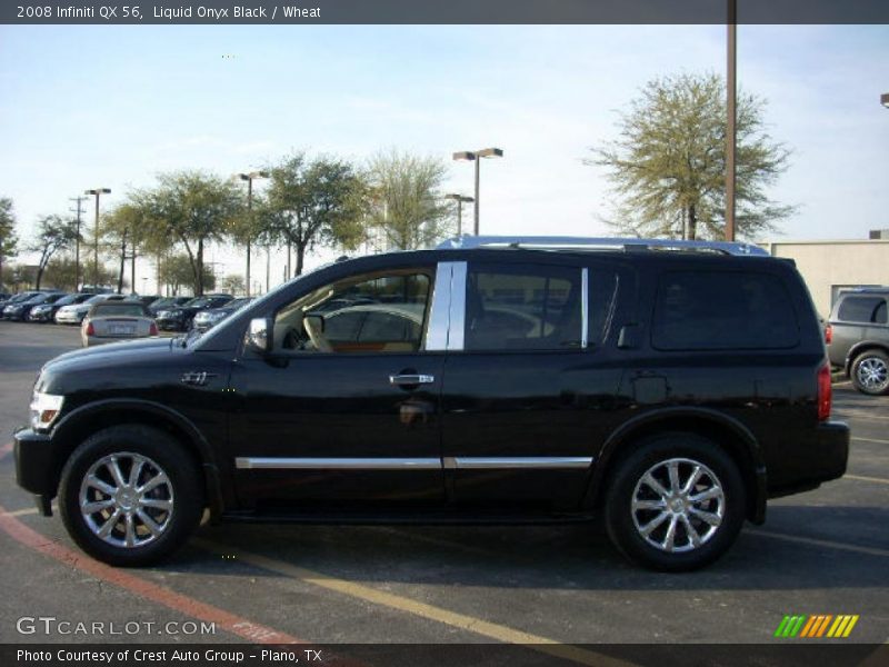 Liquid Onyx Black / Wheat 2008 Infiniti QX 56