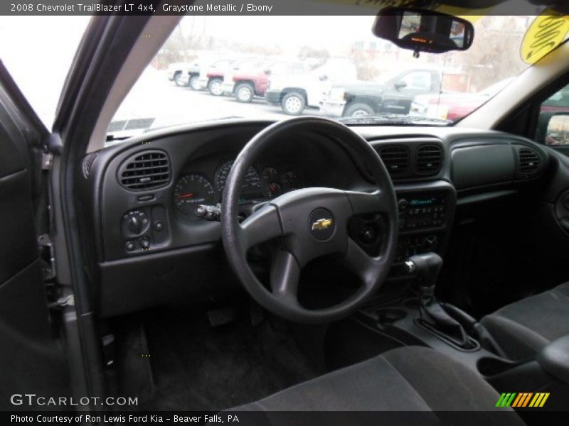 Graystone Metallic / Ebony 2008 Chevrolet TrailBlazer LT 4x4