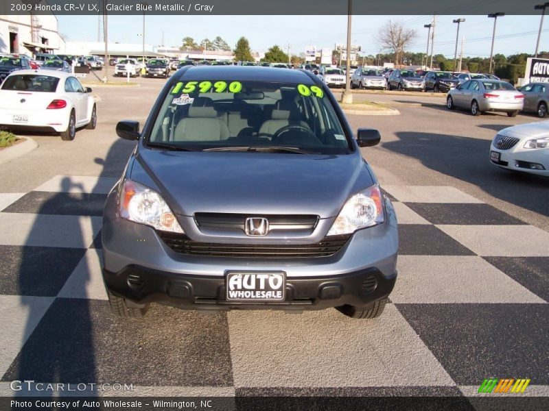 Glacier Blue Metallic / Gray 2009 Honda CR-V LX