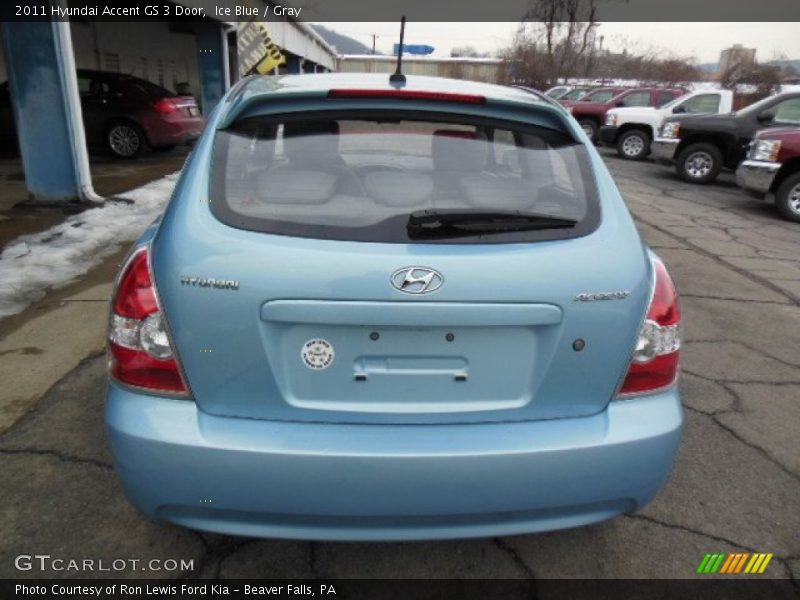 Ice Blue / Gray 2011 Hyundai Accent GS 3 Door