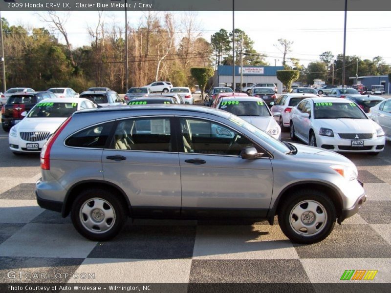 Glacier Blue Metallic / Gray 2009 Honda CR-V LX