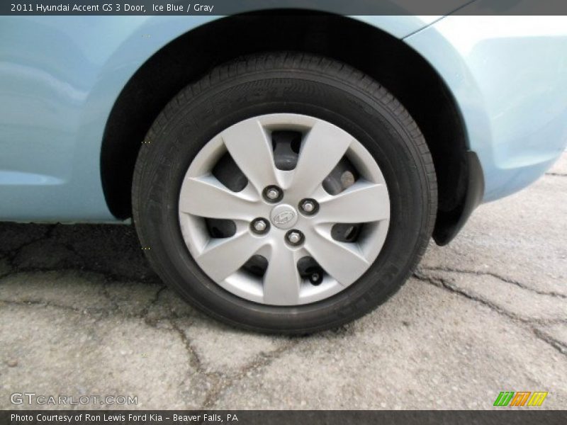 Ice Blue / Gray 2011 Hyundai Accent GS 3 Door