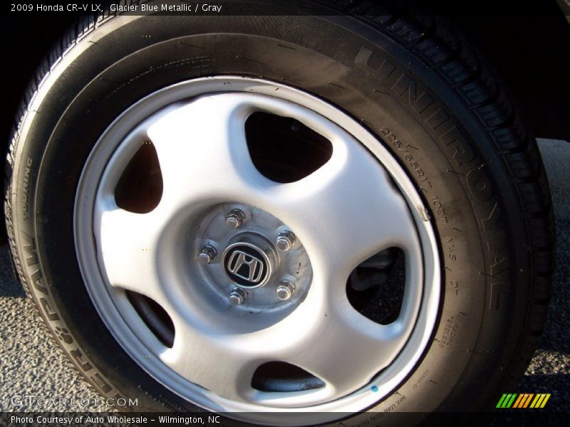 Glacier Blue Metallic / Gray 2009 Honda CR-V LX