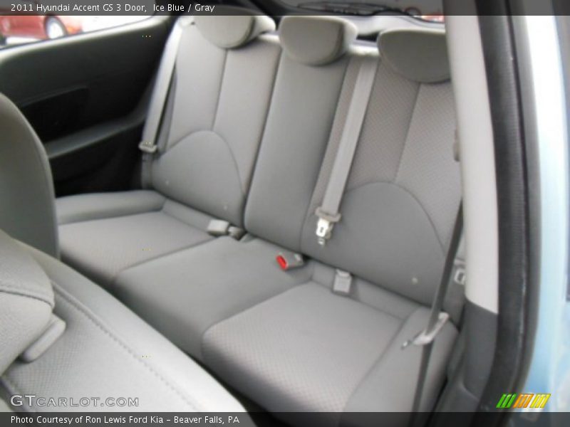 Ice Blue / Gray 2011 Hyundai Accent GS 3 Door