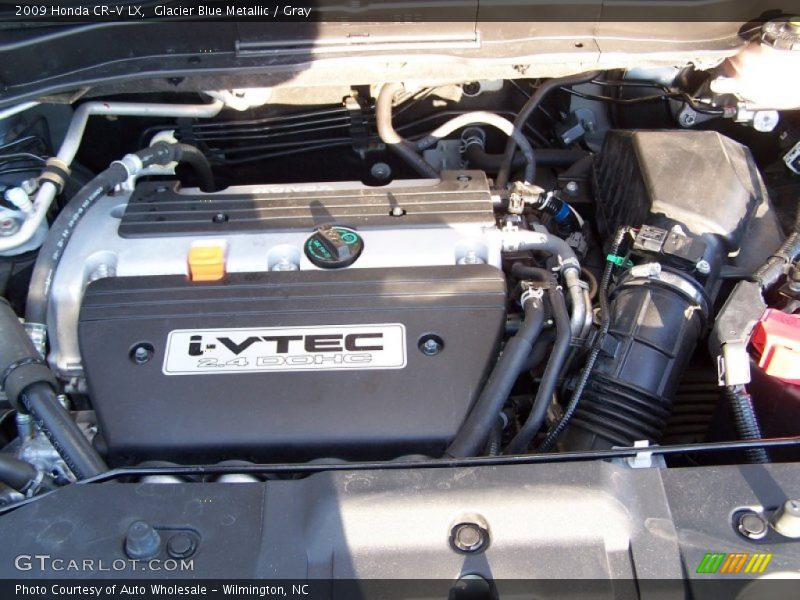 Glacier Blue Metallic / Gray 2009 Honda CR-V LX