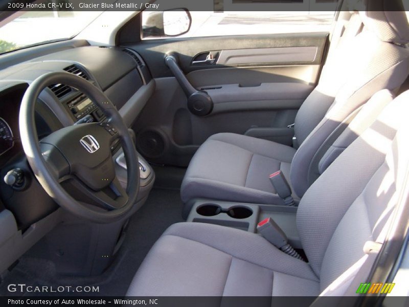 Glacier Blue Metallic / Gray 2009 Honda CR-V LX