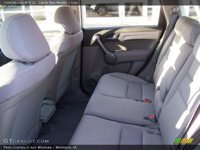 Glacier Blue Metallic / Gray 2009 Honda CR-V LX