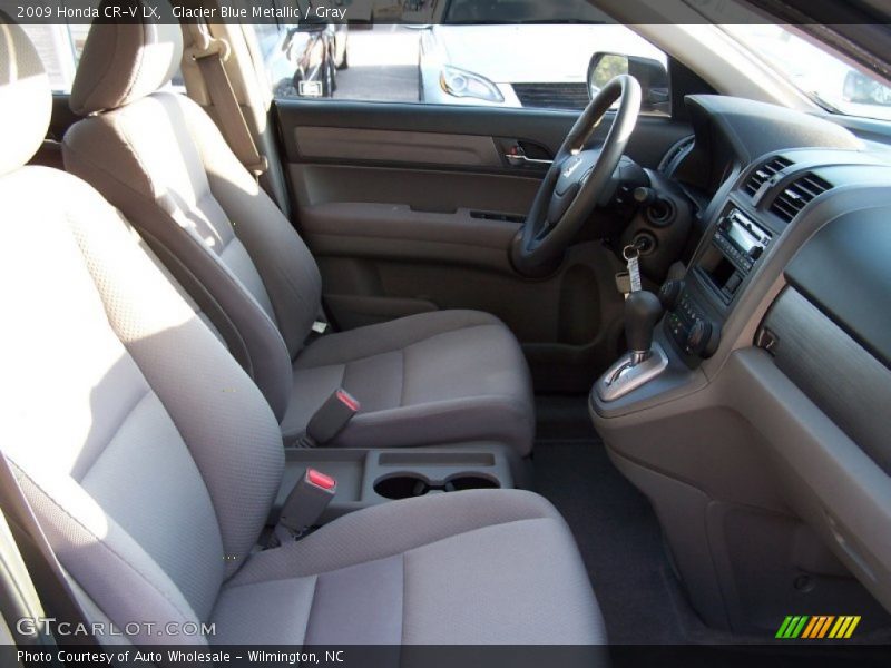 Glacier Blue Metallic / Gray 2009 Honda CR-V LX