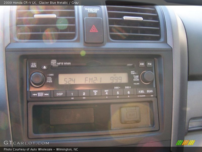 Glacier Blue Metallic / Gray 2009 Honda CR-V LX