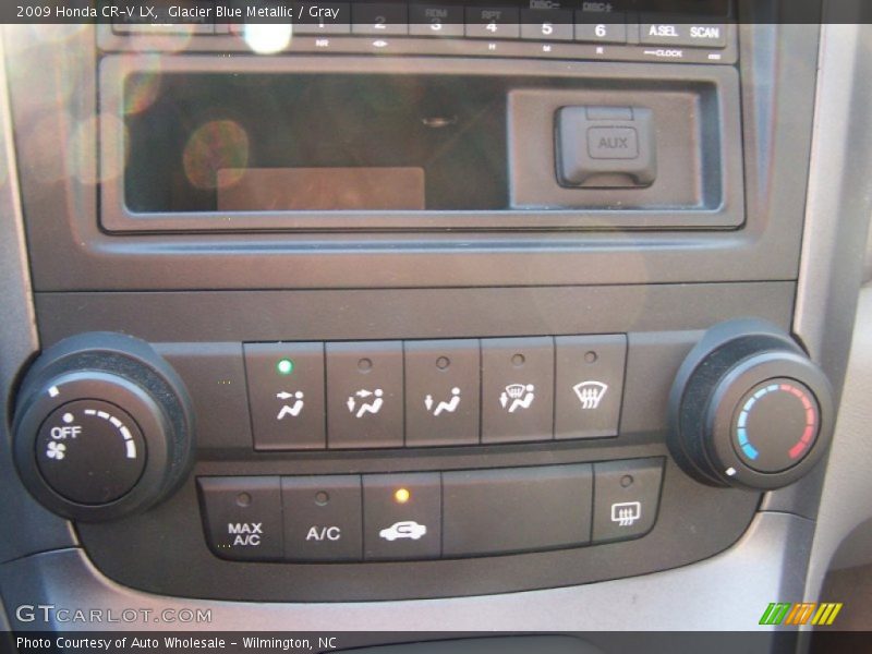 Glacier Blue Metallic / Gray 2009 Honda CR-V LX