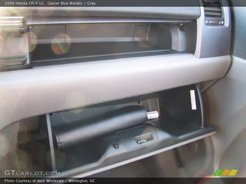 Glacier Blue Metallic / Gray 2009 Honda CR-V LX