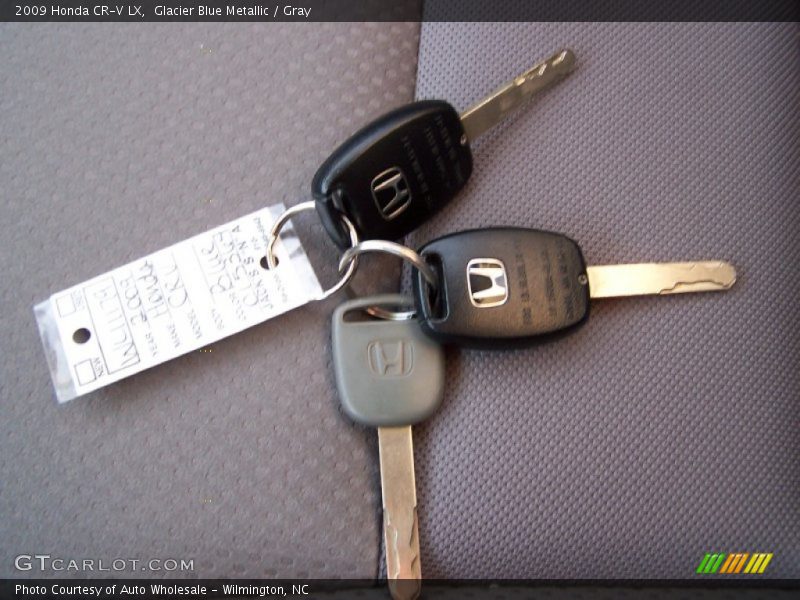 Glacier Blue Metallic / Gray 2009 Honda CR-V LX