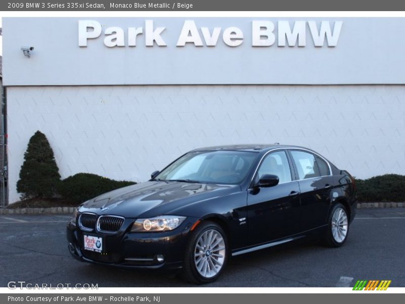 Monaco Blue Metallic / Beige 2009 BMW 3 Series 335xi Sedan