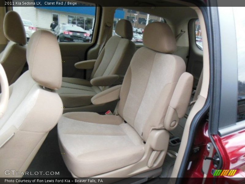 Rear Seat of 2011 Sedona LX